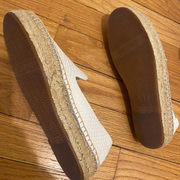 Soludos  Leather Platform Smoking Slipper (new) white OBO - Picture 4 of 4